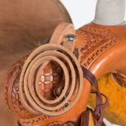 Martin Saddlery Martin Saddlery Rancher 1/2 Breed Waffle Stamped W/ San Carlos W/ Pencil Roll -Saddlery Shop NRS 64NWF detail2