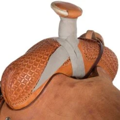 Martin Saddlery Martin Saddlery Rancher 1/2 Breed Waffle Stamped W/ San Carlos W/ Pencil Roll -Saddlery Shop NRS 64NWF detail3