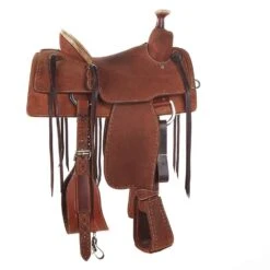 Martin Saddlery Martin Saddlery Chestnut Hard Seat Team Roper -Saddlery Shop NRS 6742 1