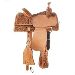 Martin Saddlery Martin Natural Antique Nutmeg Suede Seat Team Roper -Saddlery Shop NRS 6745 1