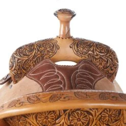 Martin Saddlery Martin Natural Antique Nutmeg Suede Seat Team Roper -Saddlery Shop NRS 6745 2