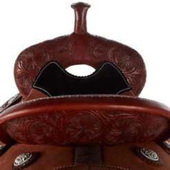 Martin Saddlery 1/8 Breed Sunflower Chestnut Crown C Barrel Saddle -Saddlery Shop NRS 97 7830 03