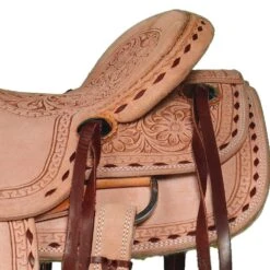 NRS Kids Rough Out With Buckstitch Ranch Saddle -Saddlery Shop RK019 3