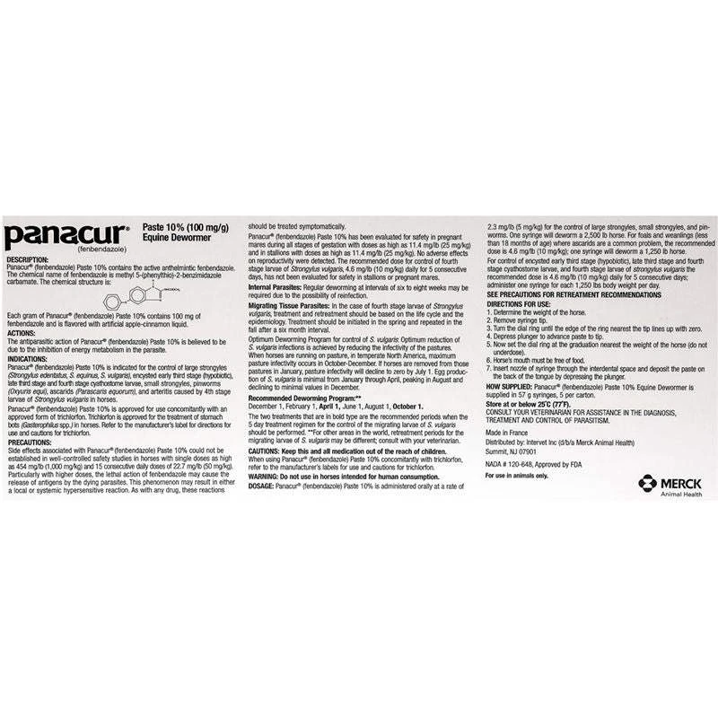 Merck Animal Health Panacur PowerPac 5x57 Gram 5 Merck Animal Health Panacur PowerPac 5x57 Gram - Image 3