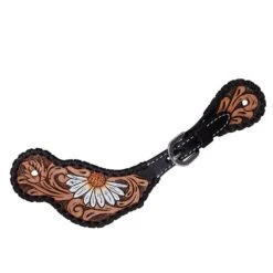 Rafter T Ranch Company Ladies Painted Daisy Spur Straps 5 Rafter T Ranch Company Ladies Painted Daisy Spur Straps -Saddlery Shop SS609