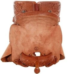 Tomahawk Floral And Basket Combo Tooled Barrel Saddle -Saddlery Shop TH 009 05