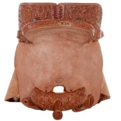 Tomahawk 1/2 Breed Rose Floral Barrel Saddle -Saddlery Shop TH 014 05