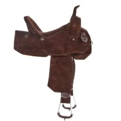 Tomahawk Chocolate Roughout 13 1/2 Inch Lightweight Barrel Saddle -Saddlery Shop TH AL001135 1