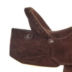 Tomahawk Chocolate Roughout 13 1/2 Inch Lightweight Barrel Saddle -Saddlery Shop TH AL001135 4