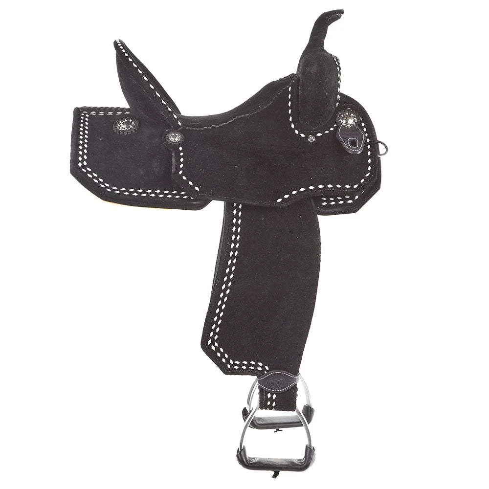 Tomahawk Black Roughout 14 Inch Lightweight Barrel Saddle With Buckstitch 4 Tomahawk Black Roughout 14 Inch Lightweight Barrel Saddle With Buckstitch - Image 2