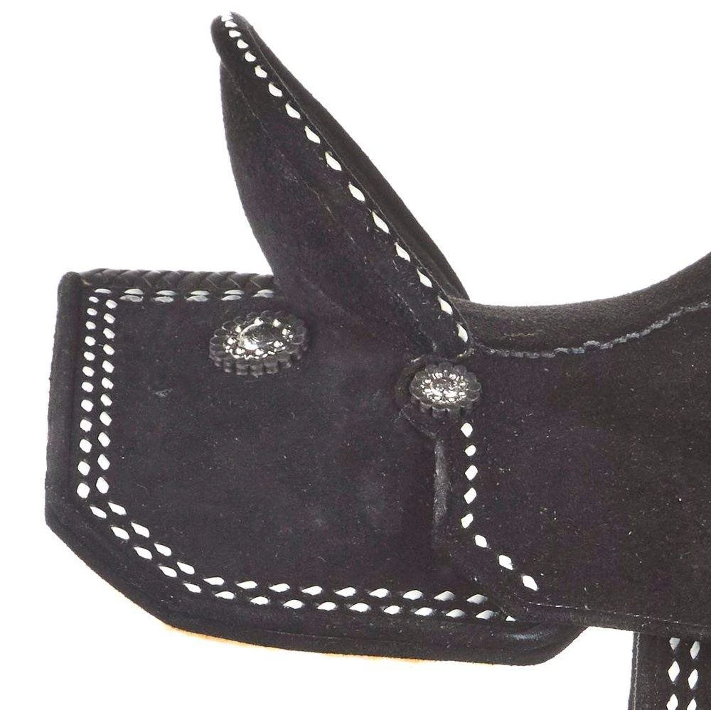 Tomahawk Black Roughout 14 Inch Lightweight Barrel Saddle With Buckstitch 6 Tomahawk Black Roughout 14 Inch Lightweight Barrel Saddle With Buckstitch - Image 4